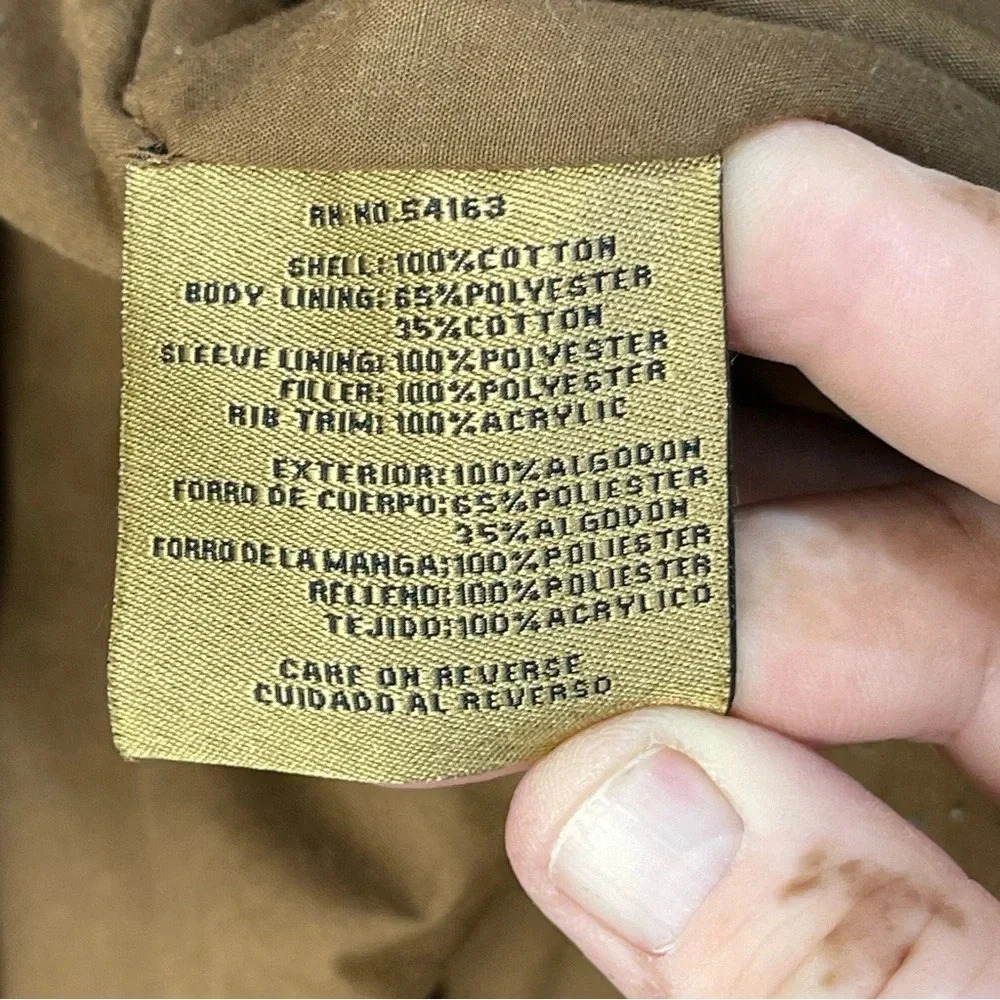 Vintage Levi’s Brown Kaki Tan Utility Jacket coat Men Size XL Pockets all over - Picture 4 of 13